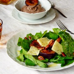 Roasted Plums and Cheese Salad