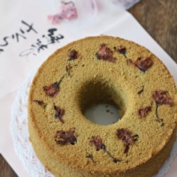 Matcha Cherry Blossom Chiffon