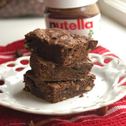 Nutella Swirled Brownies