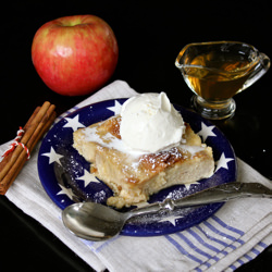 Bourbon Apple Cinnamon Bread Pudding