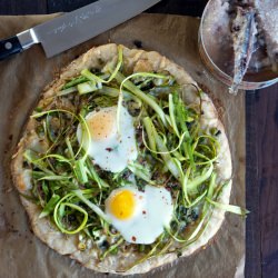 Sourdough Pizza with Asparagus