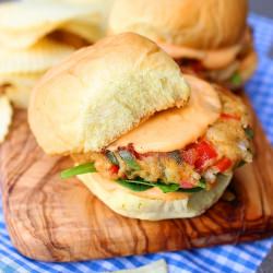 Crab Cake Sliders with Spicy Mayo