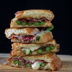 Asparagus, Fontina & Speck Panini
