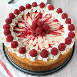 Skinny Raspberry Cheesecake