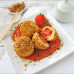 Strawberries Filled Dumplings