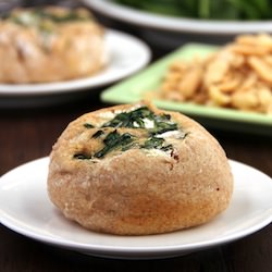 Spinach & Cheese “Cinnamon” Rolls