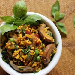 Paella-Style Millet Sauté
