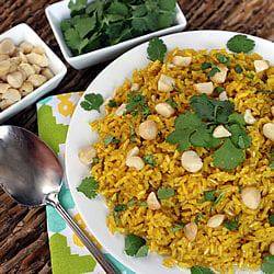 Golden Coconut Brown Rice