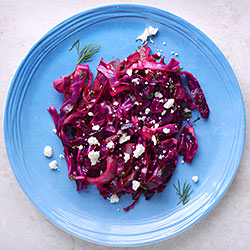 Wilted Red Cabbage with Mint