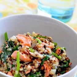 Quinoa Pilaf with Salmon