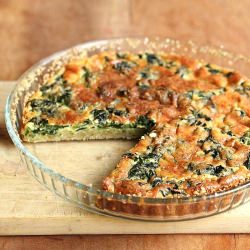 Spinach Quiche with Buckwheat