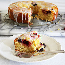 Lemon Berry Bundt Cake