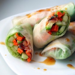 Spring Rolls with Salmon