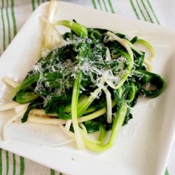 Ramps with Garlic and Pecorino