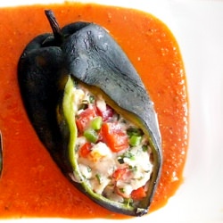 Stuffed Pasilla Peppers