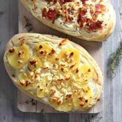 Cheesy Potato Flat Bread