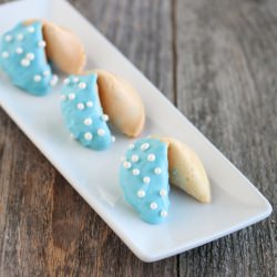 Chocolate Dipped Fortune Cookies