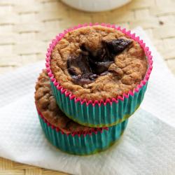 Nutella Swirl Banana Muffins