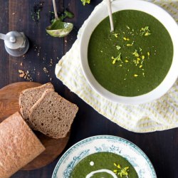 Nettles, Kale, & Green Garlic Soup