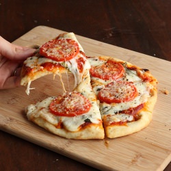 Naan Bread Margherita Pizza