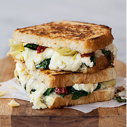 Spinach Artichoke Grilled Cheese