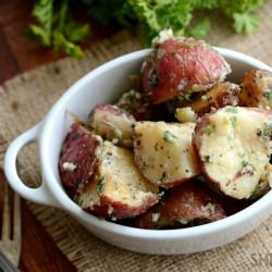 Roasted Potatoes with Pesto