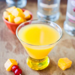 Mango Coconut Water Martini