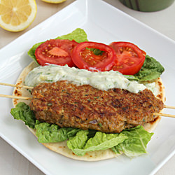 Chicken Kebab Gyro with Tzatziki