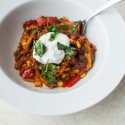 Super Easy Enchilada Skillet