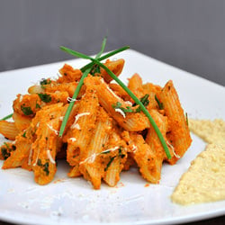 Spicy Carrot Penne Pasta