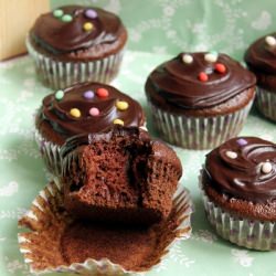 Chocolate and Soy Milk Cupcakes