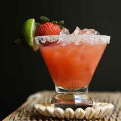 Strawberry Blended Margaritas