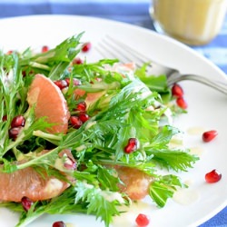 Arugula/Mizuna and Grapefruit Salad