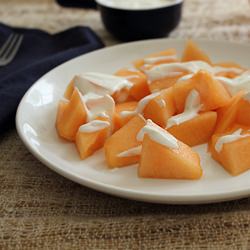 Cantaloupe with Cardamom Sauce