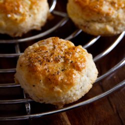 Bacon, Gouda, and Black Pepper Biscuits