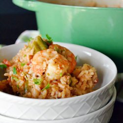 Andouille and Shrimp Jambalaya