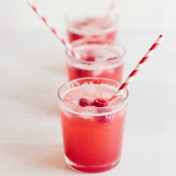 Rhubarb Raspberry Fizz