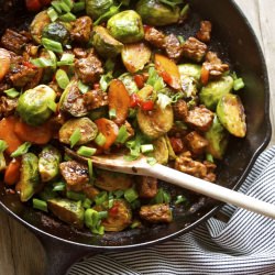 Brussels Sprout & Tempeh Stir-Fry