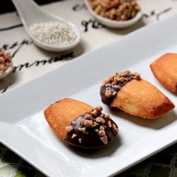 Chocolate Dipped Madeleines