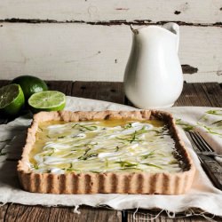 Lime Curd Tart With Coconut Cream