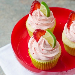 Strawberry Margarita Cupcakes
