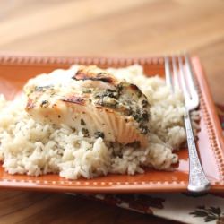 Lemony Garlic and Herb Halibut