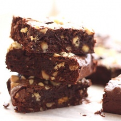 Double Chocolate Brownies with Nuts