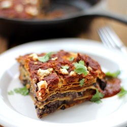 Black Bean Goat Cheese Enchiladas
