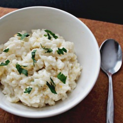 Baked Lemon Coconut Risotto