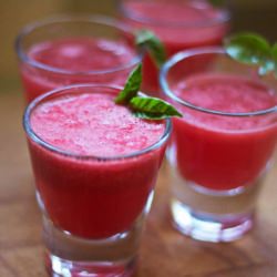 Watermelon Juice with Basil