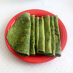 Homemade Spinach Tortillas