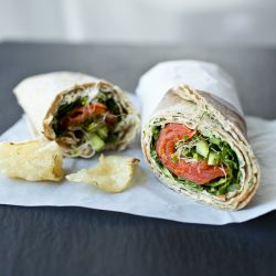 Smoked Salmon Lavash Wrap