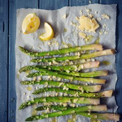 Olive Oil Lemon Parmesan Asparagus