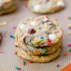 Cake Batter Chocolate Chip Cookies